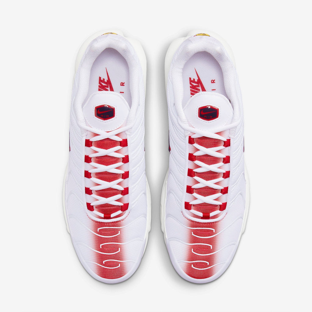 Nike Air Max Plus - White & University Red